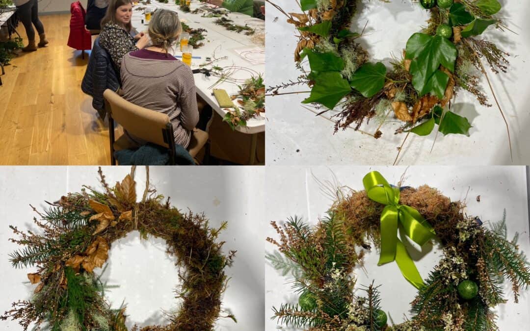 wild wreath making - isle of lewis