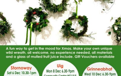 Wild Wreath Making Workshops 2025 Isle of Lewis